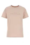 Maison Margiela T-shirt With Embroidered Logo In Pink