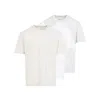 Maison Margiela Men's Set Of Three Cotton T-shirts | Size Small | S50gc0710s23973 Color 968 In White