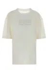 Maison Margiela White Cotton Oversize T-shirt In White