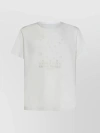 Maison Margiela Mens Ivory Ribbed Knit Cotton T-shirt For Ss23 In White