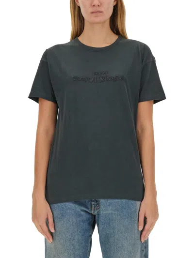 Maison Margiela T-shirt With Logo In Black