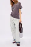 Maison Margiela Cotton T-shirt With Rewashed Effect In Purple