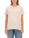 Maison Margiela Reverse Logo T Shirt With In Pink