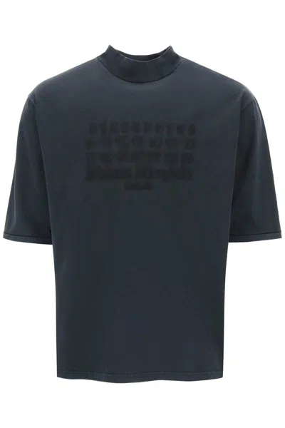 Maison Margiela "t-shirt With Numerical Logo" In Black