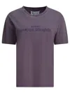 Maison Margiela Reverse Logo Print T-shirt In Purple
