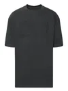 Maison Margiela Relaxed Fit Black Cotton Jersey T-shirt