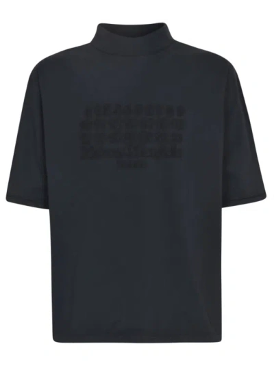 Maison Margiela T-shirts And Polos Blue In Black