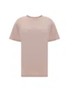 Maison Margiela Logo Embroidery T-shirt In Brown