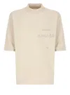 Maison Margiela Handwritten Cotton T-shirt In Neutral