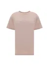 Maison Margiela Logo Embroidery T-shirt In Pink