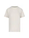 Maison Margiela Crew Neck Plain Design Short Sleeves In White