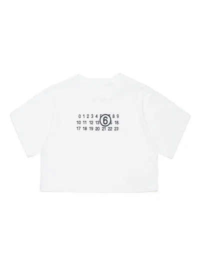 Maison Margiela Kids'  T-shirts And Polos White