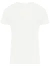 Maison Margiela Cotton Knit T-shirt In Offwhite