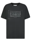 Maison Margiela Black Stamp Logo T-shirt In Black