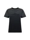 Maison Margiela Reverse Logo Cotton T-shirt In Black