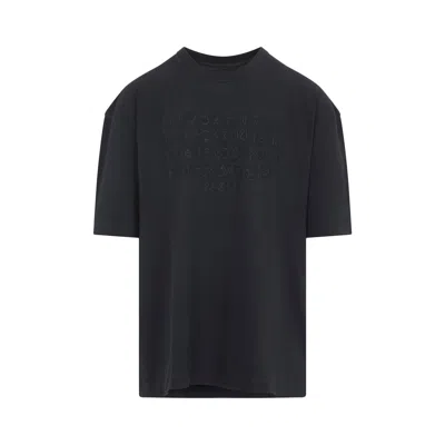 Maison Margiela Dark Grey Cotton T-shirt In Animal Print