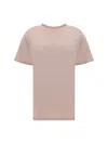 Maison Margiela Logo Embroidery T-shirt In Pink