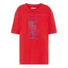 Maison Margiela Graphic-print Crew-neck T-shirt In Red