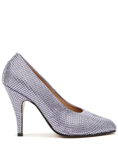 Maison Margiela Tabi 110mm Rhinestone-embellished Pumps In Wisteria