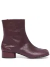 Maison Margiela Tabi-toe Ankle Boots In Red