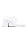 Maison Margiela Tabi 55mm Lace-up Shoes In White