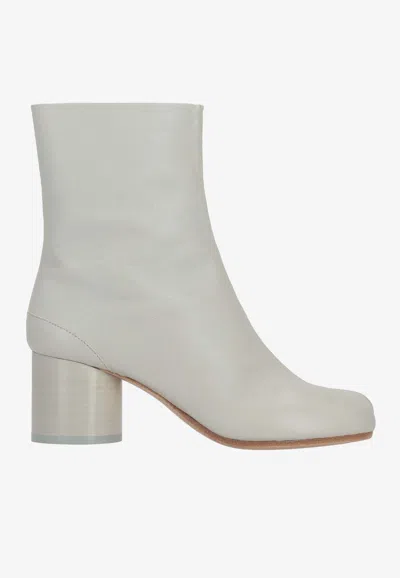 Maison Margiela Alabaster Solid Tabi Boots In Grey