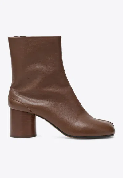 MAISON MARGIELA TABI 60 NAPPA LEATHER ANKLE BOOTS