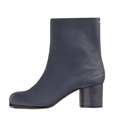 Maison Margiela Tabi 60mm Leather Boots In Black