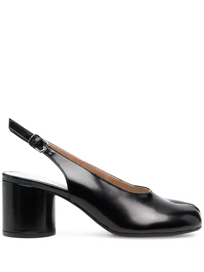 Maison Margiela Tabi 60mm Slingback Pumps In Black