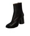 Maison Margiela Tabi Leather Ankle Boots In Black