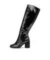 Maison Margiela Black Tabi Broken Mirror Tall Boots In Black