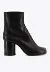 Maison Margiela Brown Tabi Boots Shoes In Black