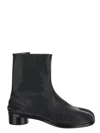 Maison Margiela Tabi High-ankle Leather Boots In Black