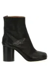 Maison Margiela Tabi 60mm Leather Ankle Boots In Black