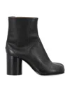 Maison Margiela Tabi Ankle Boots With Unique Tabi Toe Design And Block Heel In Black