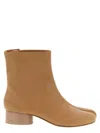 Maison Margiela 'tabi' Ankle Boots In Brown