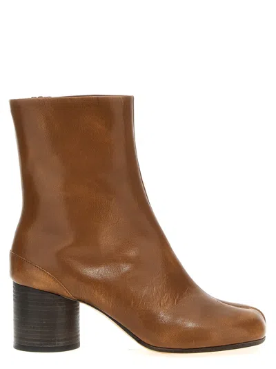 Maison Margiela 'tabi' Ankle Boots In Brown