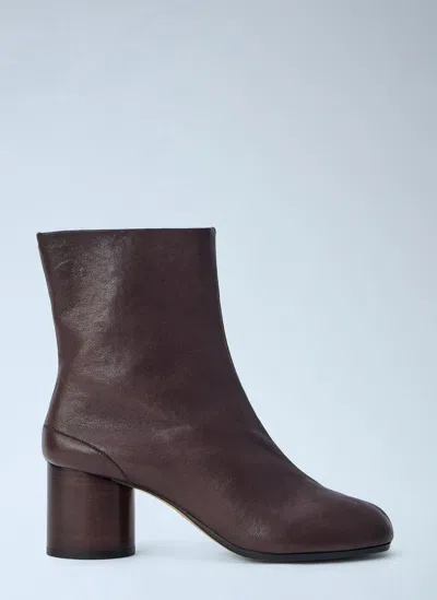 Maison Margiela Tabi Ankle Boots In Brown