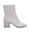 Maison Margiela Purple Tabi Ankle Boots In Gray