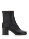 Maison Margiela Black Tabi Ankle Boots In Black