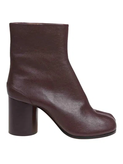 Maison Margiela Tabi Ankle Boots In Brown
