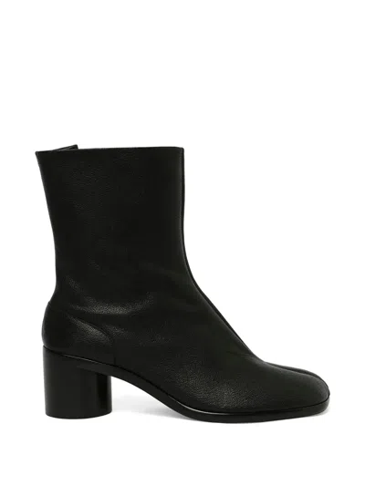 Maison Margiela Black Solid Boots In Multi