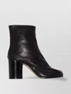 Maison Margiela Women Tabi Leather Ankle Boots In Black