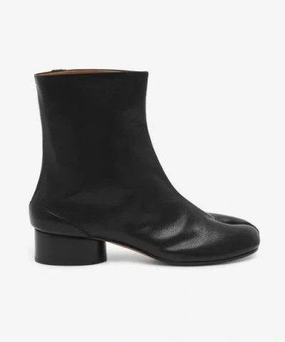 Maison Margiela Boots Tabi H30 En Cuir De Veau Vintage Noir In Brown