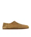 Maison Margiela Men Camel Suede Tabi Loafers In Neutral