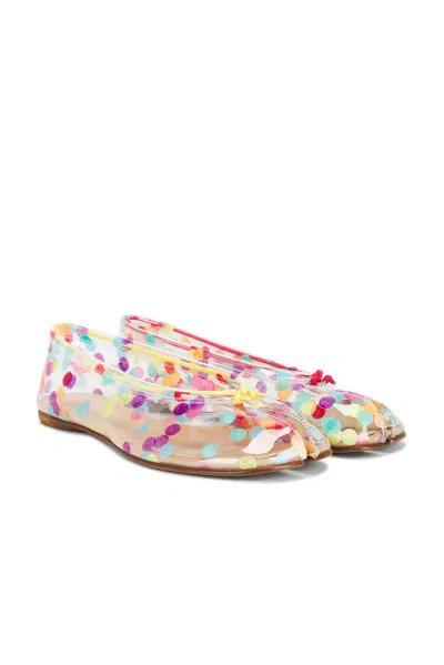 Maison Margiela Confetti-print Tabi-toe Ballet Flats In Multi