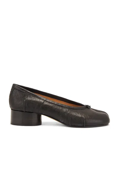 Maison Margiela Women Black Anatomic Ballet Flats, 5.5 Luxury Loafers & Drivers For Women Darveys In Multi