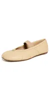Maison Margiela Tabi Split-toe Leather Ballet Flats In Blue/nude