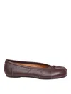 Maison Margiela Ballerina Tabi Flats In Brown