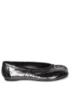 Maison Margiela Ballet Black Shiny Leather Ballet Flats